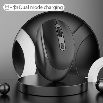 Bezdrôtová myš USB s nastaviteľným prijímačom, optická počítačová myš 2,4 GHz, ergonomická myš pre notebooky a počítače, Bluetooth myš