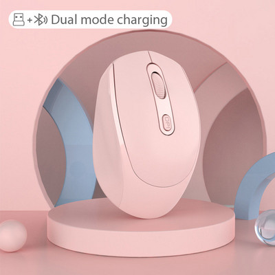 Bezdrôtová myš USB s nastaviteľným prijímačom, optická počítačová myš 2,4 GHz, ergonomická myš pre notebooky a počítače, Bluetooth myš
