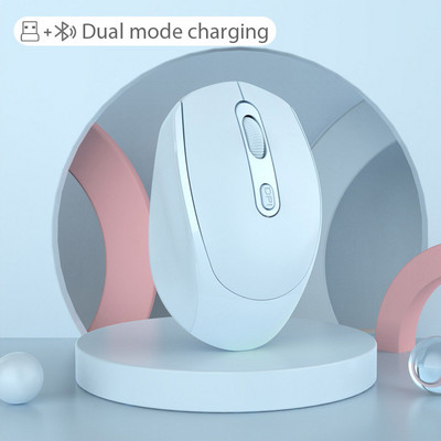 Bezdrôtová myš USB s nastaviteľným prijímačom, optická počítačová myš 2,4 GHz, ergonomická myš pre notebooky a počítače, Bluetooth myš