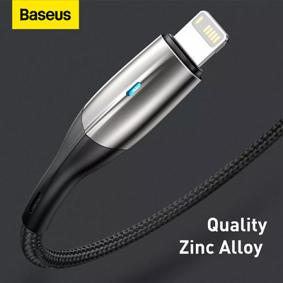 Baseus 2PCS 2.4A USB кабел за iphone 11 12 13 pro max Xs Xr X SE 8 mini Кабел за бързо зареждане за iphone USB зарядно устройство Кабел за данни