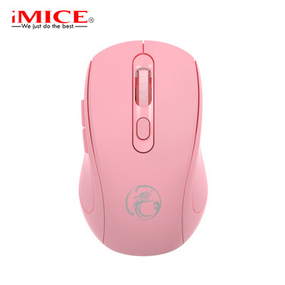iMice Mute újratölthető vezeték nélküli egér csendes számítógép Mini 1600 DPI Ergonomikus Gaming Mause Optikai USB Laptop PC-hez