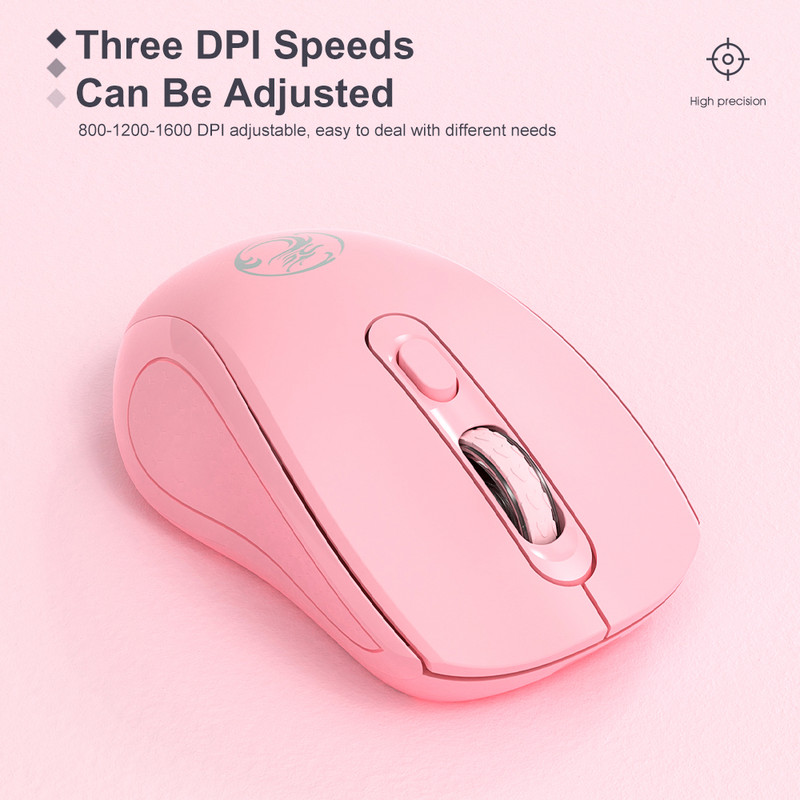 iMice Mute újratölthető vezeték nélküli egér csendes számítógép Mini 1600 DPI Ergonomikus Gaming Mause Optikai USB Laptop PC-hez