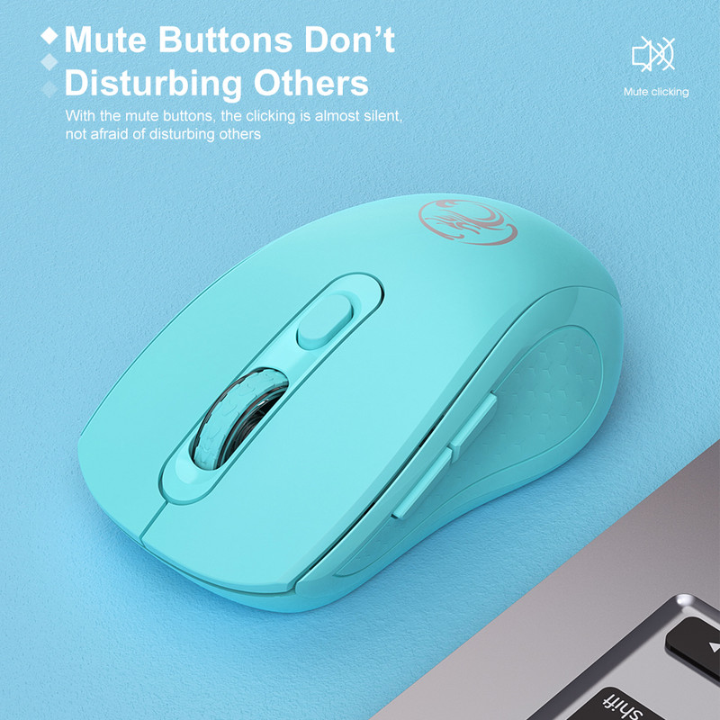 iMice Mute újratölthető vezeték nélküli egér csendes számítógép Mini 1600 DPI Ergonomikus Gaming Mause Optikai USB Laptop PC-hez