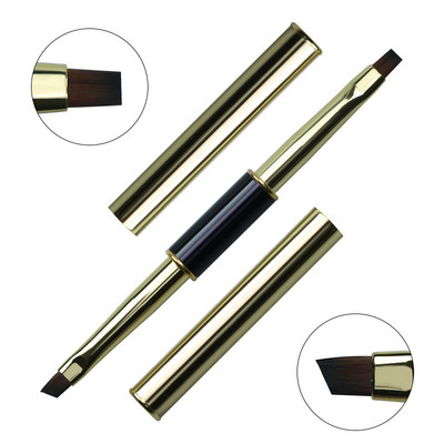 Dual End Nail Art Stripes Lines Liner DIY Festőecset Folyékony Púder Akril UV GEL Extension Builder Francia rajztoll
