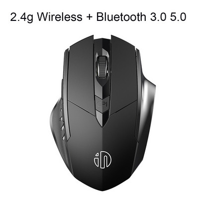 Bluetooth 2.4G USB tihi bežični miš s punjivim punjenjem, kućna igra, ergonomski bešumni miš za računalo, prijenosno računalo