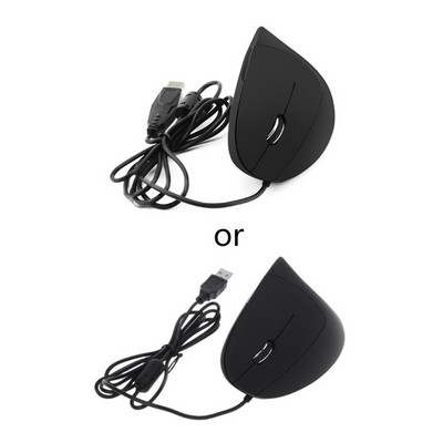 1 db vezetékes bal kézi függőleges egér Ergonomikus játék egér 800 1200 1600 DPI USB optikai csukló egészséges egér mause PC számítógéphez