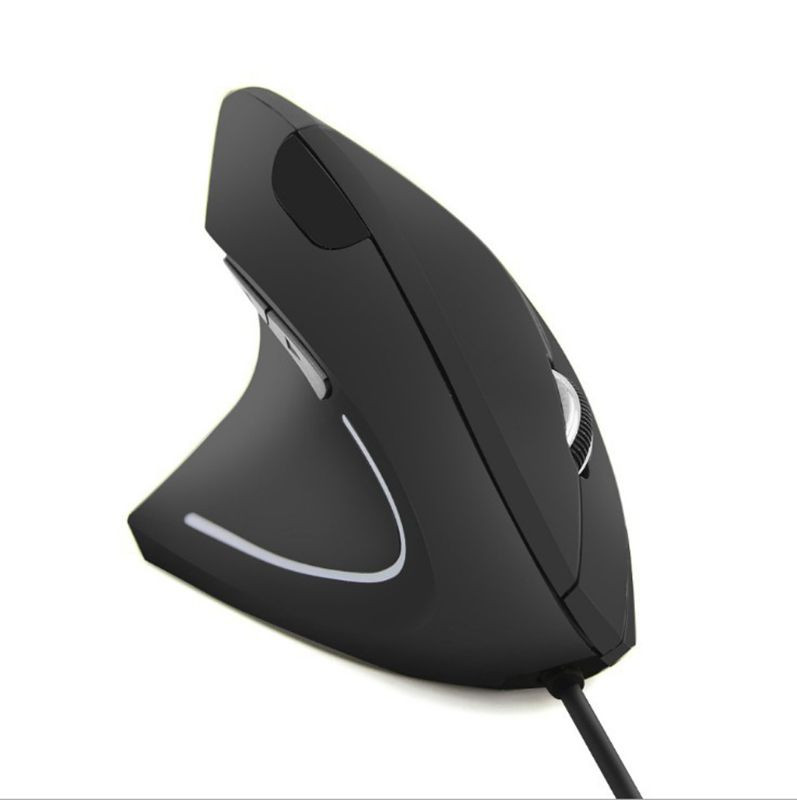 1 db vezetékes bal kézi függőleges egér Ergonomikus játék egér 800 1200 1600 DPI USB optikai csukló egészséges egér mause PC számítógéphez