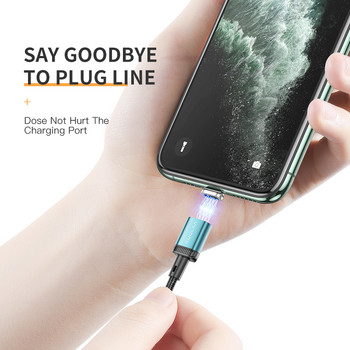 KUULAA Магнитен кабел Micro USB Type C Кабел за бързо зареждане за iPhone 12 11 Pro XS Max XR X 8 7 Зарядно MicroUSB USB C Кабел за кабел
