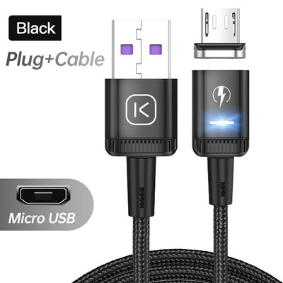 KUULAA Μαγνητικό καλώδιο Micro USB Τύπου C Καλώδιο γρήγορης φόρτισης για iPhone 12 11 Pro XS Max XR X 8 7 Φορτιστής Καλώδιο MicroUSB USB C
