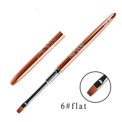 BQAN Perie pentru unghii Plată 2#4#6#8# Perie pentru pictură DIY Design Perie pentru arta unghiilor Strass Gel acrilic UV Sfaturi pentru ocul Instrumente de desen 3D