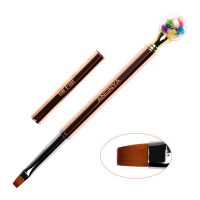 BQAN Perie pentru unghii Plată 2#4#6#8# Perie pentru pictură DIY Design Perie pentru arta unghiilor Strass Gel acrilic UV Sfaturi pentru ocul Instrumente de desen 3D