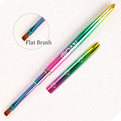 BQAN Perie pentru unghii Plată 2#4#6#8# Perie pentru pictură DIY Design Perie pentru arta unghiilor Strass Gel acrilic UV Sfaturi pentru ocul Instrumente de desen 3D