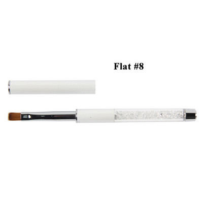 BQAN Perie pentru unghii Plată 2#4#6#8# Perie pentru pictură DIY Design Perie pentru arta unghiilor Strass Gel acrilic UV Sfaturi pentru ocul Instrumente de desen 3D