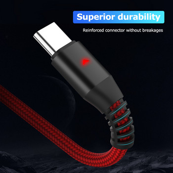 3в1 LED USB кабел за зареждане за iPhone 13 12 11 Pro 3в1 2в1 Micro USB Type C 8Pin кабел за зарядно устройство за Huawei Xiaomi POCO X3 M3