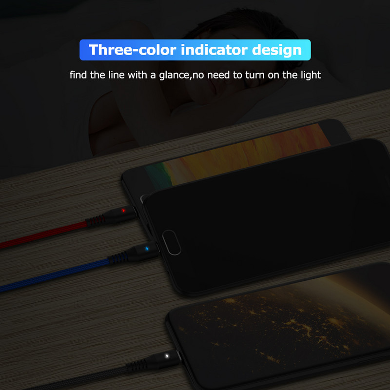 Καλώδιο φόρτισης USB 3 σε 1 LED για iPhone 13 12 11 Pro 3 σε 1 2 σε 1 Καλώδιο φόρτισης Micro USB Type C 8 ακίδων για Huawei Xiaomi POCO X3 M3