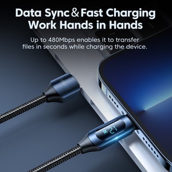 Καλώδιο USB Toocki για iPhone 14 13 Pro Max Fast Charging Charging Lightning Cable 2M 2.4A Καλώδιο USB για iPhone 12 11 X XR 8 7
