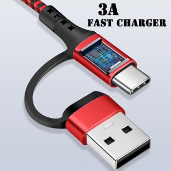 5 В 1 PD кабел 1.2M 3A USB/Type-C порт за зареждане до за IOS/Micro/Type-C мобилен телефон кабел за зареждане Универсален многофункционален