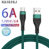 6A 2m USB tip C kabel Mikro USB brzo punjenje mobilnog telefona Android punjač Tip-C podatkovni kabel za Huawei P40 Mate 30 Xiaomi Redmi