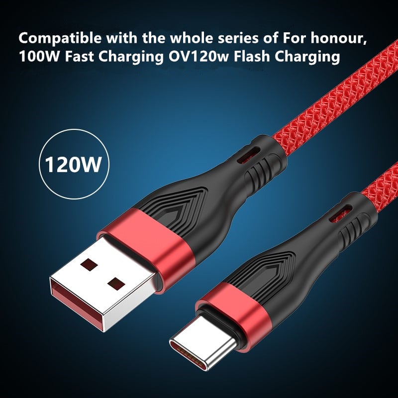 6A 2m USB Type C laidas Micro USB greito įkrovimo mobiliojo telefono Android įkroviklio Type-C duomenų laidas skirtas Huawei P40 Mate 30 Xiaomi Redmi
