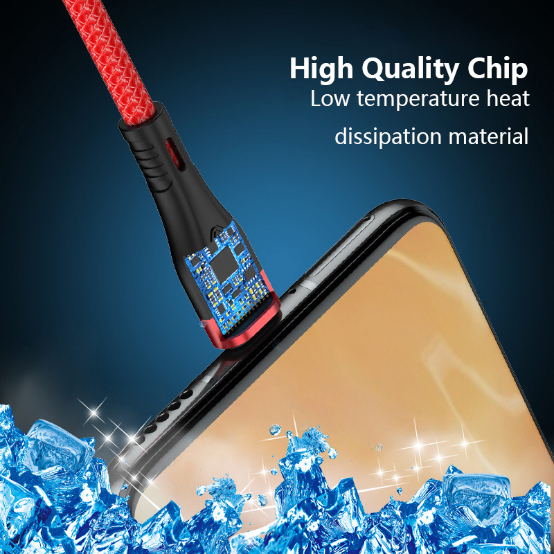 6A 2m USB Type C laidas Micro USB greito įkrovimo mobiliojo telefono Android įkroviklio Type-C duomenų laidas skirtas Huawei P40 Mate 30 Xiaomi Redmi