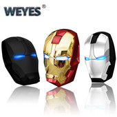 WEYES Mouse fără fir pentru aspectul Iron Man Economisire creativă a energiei Notebook jocuri pe calculator Soareci Cel mai tare Art