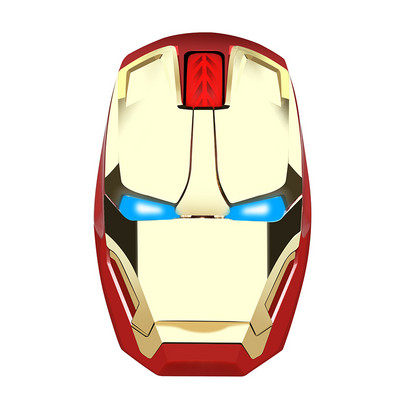 WEYES Mouse fără fir pentru aspectul Iron Man Economisire creativă a energiei Notebook jocuri pe calculator Soareci Cel mai tare Art