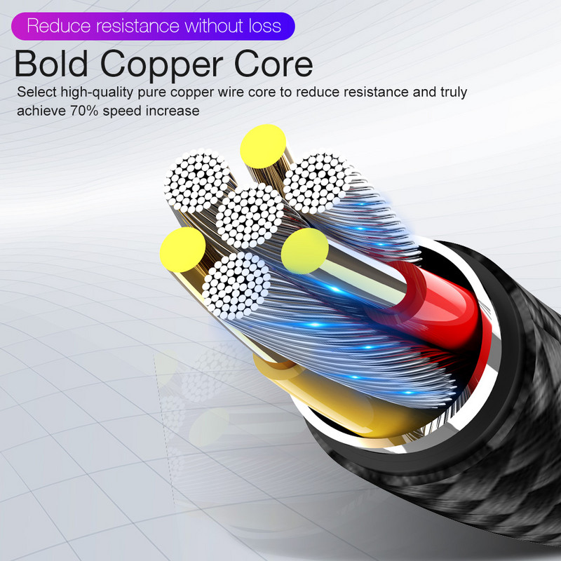 3 viename USB laidas, skirtas iPhone 13 12 6 7 8 X XR Samsung Xiaomi Mi 10 greito įkrovimo įkroviklis C tipo USB mikro USB mobiliojo telefono laidas