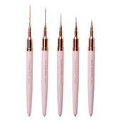 Eval Nail Art Brushes Nailono plaukų Nagų šepetėlis Akrilo įdėklų šepetėlis Nagų dažymui Šepečiai UV gelio dažymo rašiklis manikiūro įrankis