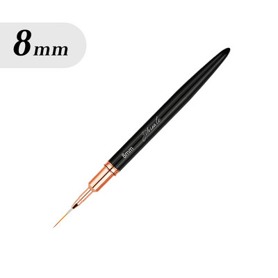 Eval Nail Art Brushes Nailono plaukų Nagų šepetėlis Akrilo įdėklų šepetėlis Nagų dažymui Šepečiai UV gelio dažymo rašiklis manikiūro įrankis