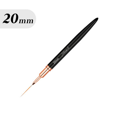 Eval Nail Art Brushes Nailono plaukų Nagų šepetėlis Akrilo įdėklų šepetėlis Nagų dažymui Šepečiai UV gelio dažymo rašiklis manikiūro įrankis