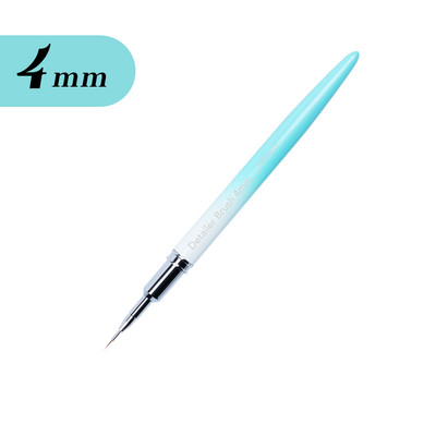 Eval Nail Art Brushes Nailono plaukų Nagų šepetėlis Akrilo įdėklų šepetėlis Nagų dažymui Šepečiai UV gelio dažymo rašiklis manikiūro įrankis