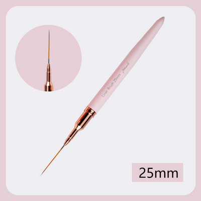 Eval Nail Art Brushes Nailono plaukų Nagų šepetėlis Akrilo įdėklų šepetėlis Nagų dažymui Šepečiai UV gelio dažymo rašiklis manikiūro įrankis