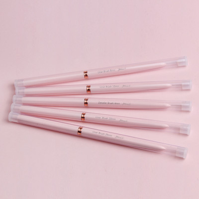 Eval Nail Art Brushes Nailono plaukų Nagų šepetėlis Akrilo įdėklų šepetėlis Nagų dažymui Šepečiai UV gelio dažymo rašiklis manikiūro įrankis