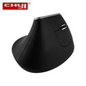 Mouse fără fir CHYI 2,4 Ghz Mouse vertical ergonomic 1600 DPI Mouse optic USB pentru jucători cu lumină colorată Mouse de birou pentru laptop PC