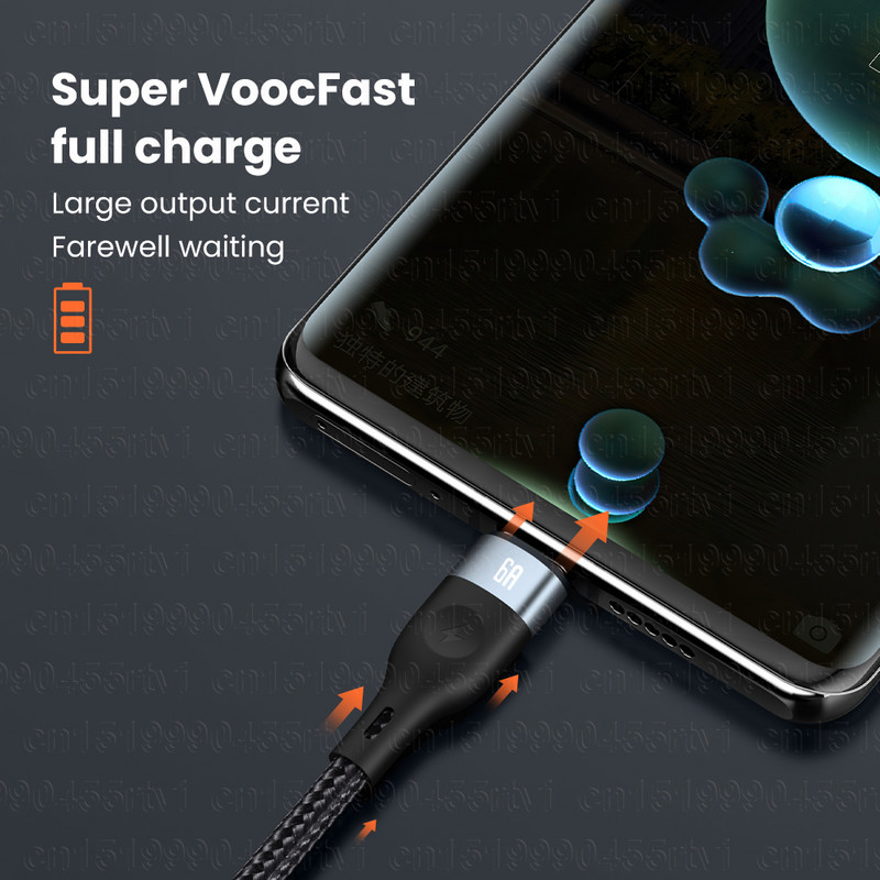 Καλώδιο USB 2 σε 1 6A66W Καλώδιο τύπου C για Huawei Samsung S20 Καλώδιο Super Charge Xiaomi για iPhone 14 13 12 X Pro Max Καλώδιο φόρτισης