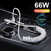 Καλώδιο γρήγορης φόρτισης USB Type C 66W για Xiaomi Poco Spring Micro USB Wire Fast Charge Ανασυρόμενο καλώδιο φόρτισης τηλεφώνου