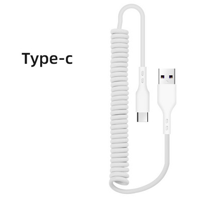 Καλώδιο γρήγορης φόρτισης USB Type C 66W για Xiaomi Poco Spring Micro USB Wire Fast Charge Ανασυρόμενο καλώδιο φόρτισης τηλεφώνου