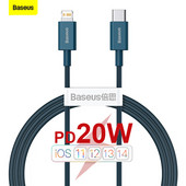 Καλώδιο PD USB Type C Baseus 20W για iPhone 13 12 11 Pro Max XR Γρήγορη φόρτιση Καλώδιο φορτιστή PD για iPad Pro Type-C USB C Καλώδιο δεδομένων