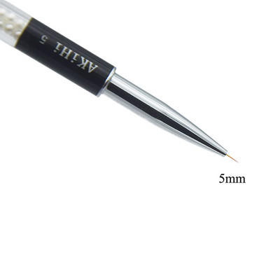 AKiHi Nail Thin Liners Pen UV gelis Tapyba Piešimo šepečiai Nagų dailės Linijos įrankiai su dangteliu