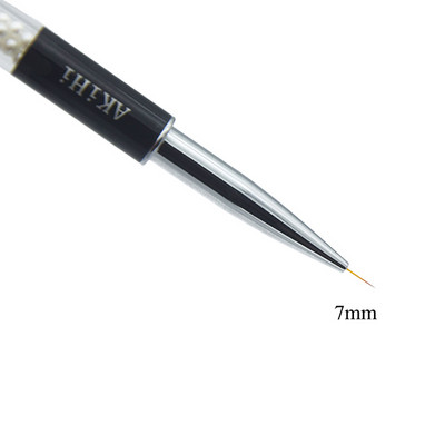 AKiHi Nail Thin Liners Pen UV gelis Tapyba Piešimo šepečiai Nagų dailės Linijos įrankiai su dangteliu