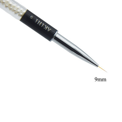AKiHi Nail Thin Liners Pen UV gelis Tapyba Piešimo šepečiai Nagų dailės Linijos įrankiai su dangteliu