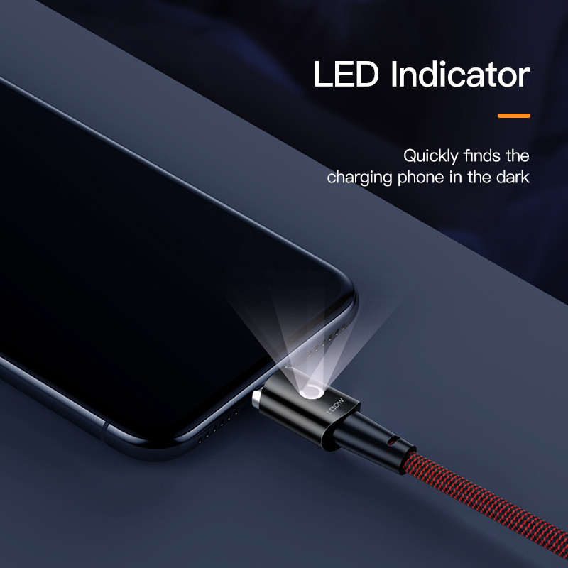 KUULAA PD 100W USB tipo C iki C tipo laidas, skirtas Xiaomi Mi 10t Pro POCO x3 Magnetic 5A greito įkrovimo laidas, skirtas MacBook Pro laidui