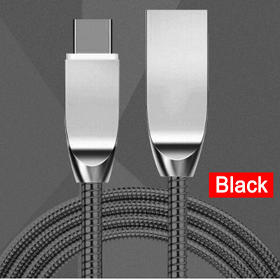 BAECOAR Aliaj de zinc 3A Cablu USB tip C Sârmă de încărcare Micro USB Arc metalic pentru iPhone Samsung Huawei Xiaomi Cablu de încărcare rapidă