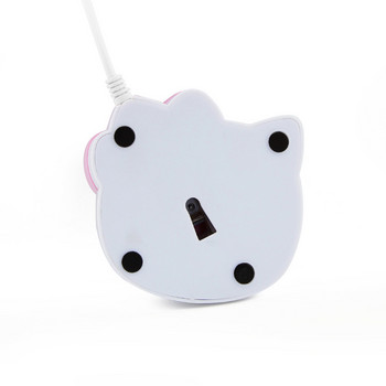 Кабелна сладка мишка Cartoon Hallo Kitty удобна Mause Creative Cat Ergonomic Girl USB мишки Розов подарък за лаптоп/PC/MAC/компютър