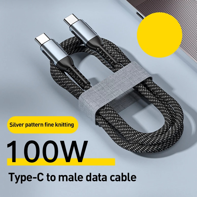 100 W típusú C kábel USB kábel PD szupergyors töltő adatkábel Huawei Xiaomi mobiltelefon töltőkábelhez