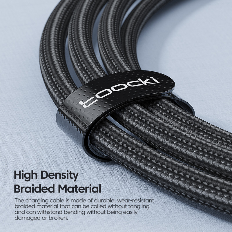 Toocki PD 100W USB C σε καλώδιο τύπου C Καλώδιο γρήγορης φόρτισης 6A Καλώδιο USB τύπου C για Huawei P50 Xiaomi POCO Samsung Macbook