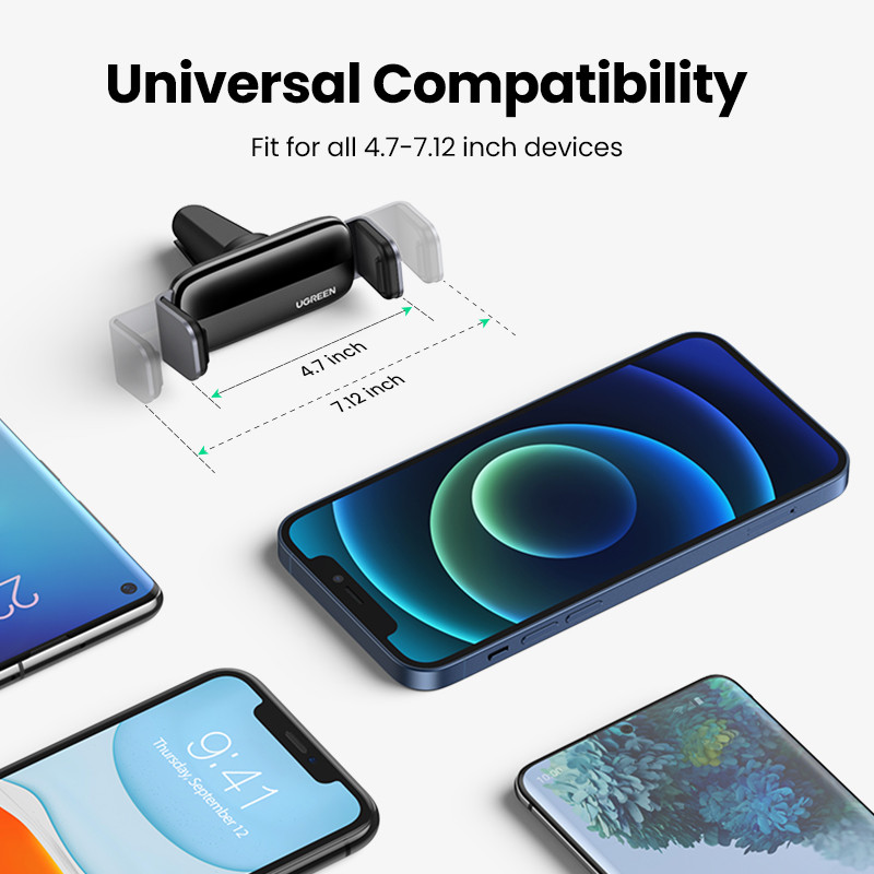 UGREEN autós telefontartó állvány mobiltelefonhoz légtelenítő telefontartó Xiaomi Samsung iPhone 12 13 telefonhoz
