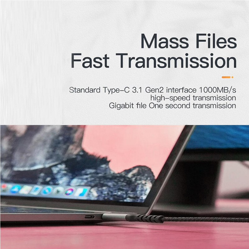 Καλώδιο USB C σε USB C 3.1 Gen 2 Καλώδιο βίντεο Τύπου C PD 100W 5A Γρήγορη φόρτιση για MacBook Pro SSD 4k 60Hz καλώδιο οθόνης