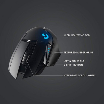 Безжична геймърска мишка Logitech G502 HERO LIGHTSPEED Безжична 2.4GHz HERO 25600DPI RGB подходяща за геймърска мишка за електронни спортове