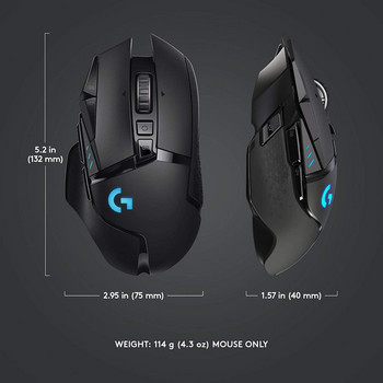 Безжична геймърска мишка Logitech G502 HERO LIGHTSPEED Безжична 2.4GHz HERO 25600DPI RGB подходяща за геймърска мишка за електронни спортове